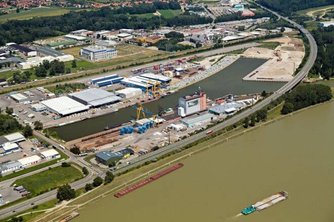 Der Donauhafen Krems ist ein wichtiges Standbein für Rhenus