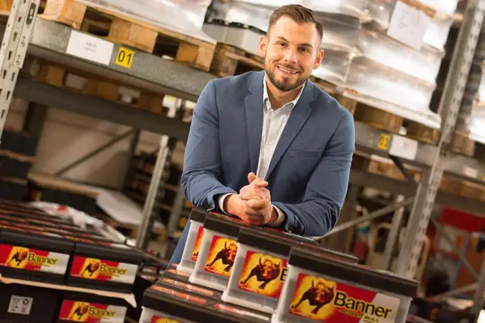 Banner auf der LogiMAT 2022 (Foto: Banner Batterien / RS MEDIA WORLD Archiv)