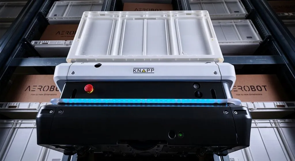 Knapp – Mit dem AeroBot präsentiert der österreichische Hightech-Konzern eine neuartige autonome Robot-Lösung. (Foto: Knapp / HJS MEDIA WORLD archive)