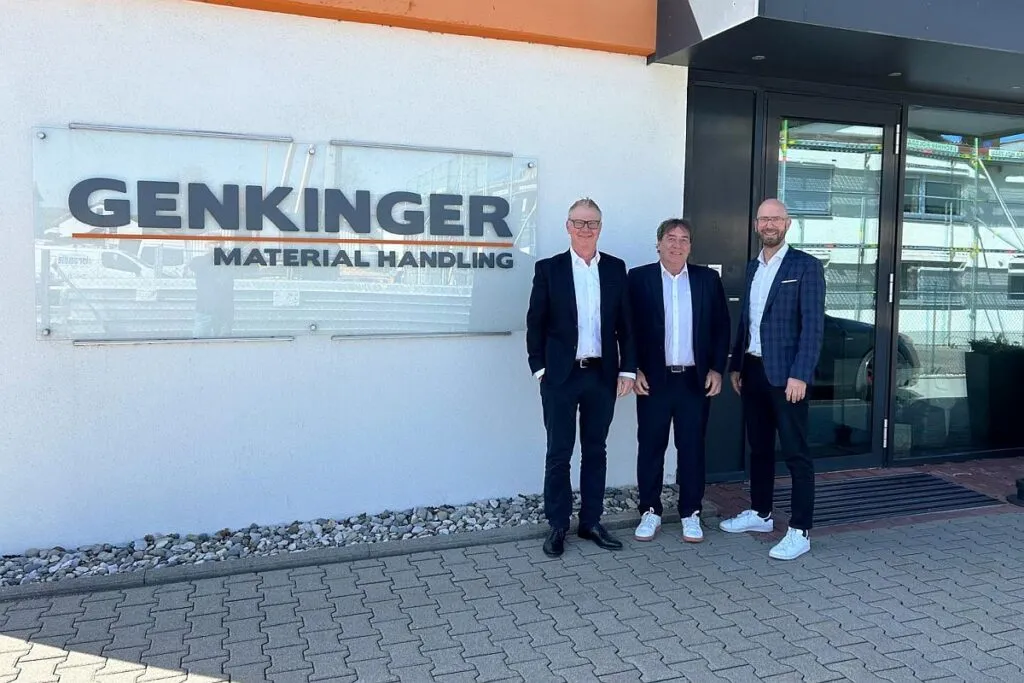 Hubtex (v.l.) H.-J. Finger, R. Ludwig, M. Goldbach (Foto: Hubtex / HJS MEDIA WORLD)