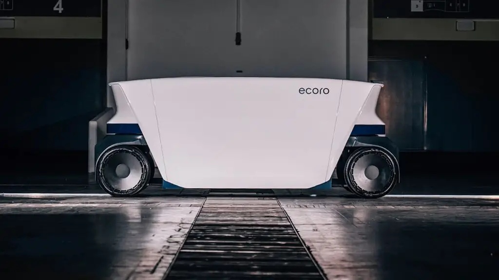 ecoro P2X – Das ist eine automatisierte Lösung für die palettenbasierte Materialversorgung auf dem Werksgelände – also für klassische Werksverkehre. (Foto: ecoro / HJS MEDIA WORLD archive)